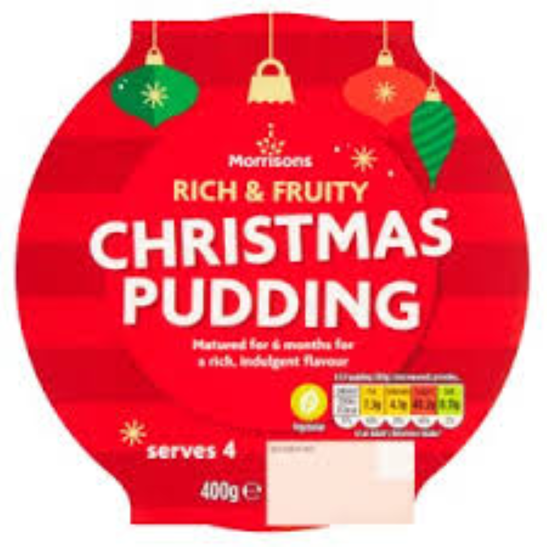 MORRISONS CHRISTMAS PUDDING 400G
